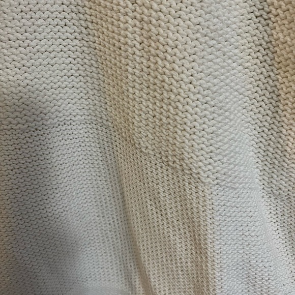 Helmut Lang Deep V Fisherman Knit Dropped Shoulder Cotton Blend Sweater Small - Picture 2 of 11